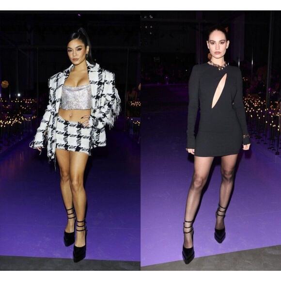 NIB Versace Aevitas IT 38.5 US 8.5 Pointed Platform Black Strappy Pumps $1,825 - Picture 3 of 16